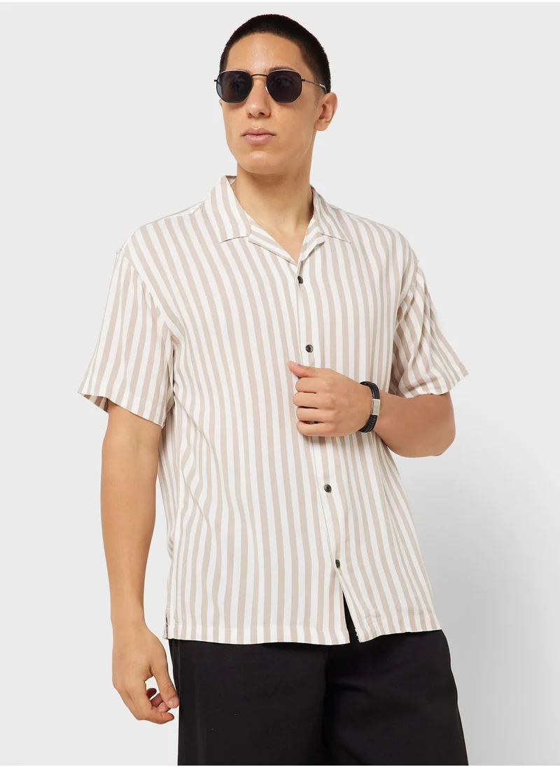 JACK & JONES Striped Regular Fit Shirt