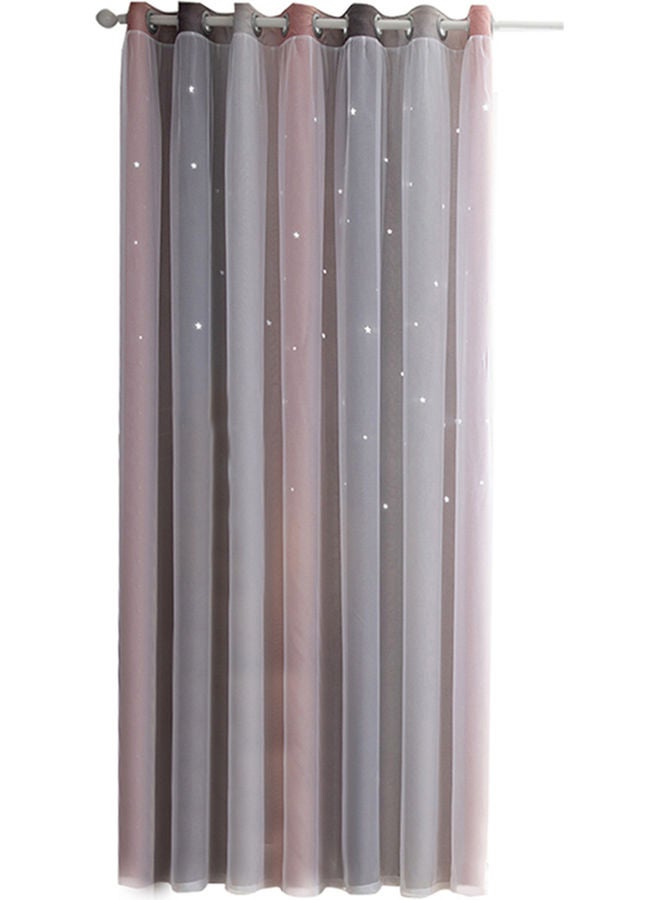 Loquat Blackout Double Layer Star Window Curtains Multicolour 38.00x5.00x30.00cm - Image 2