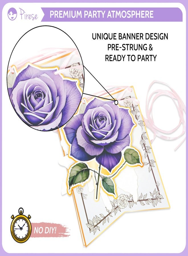 Pirese Flower Birthday Decorations, Wildflower Banner Kit with Balloons and Garland, Floral Party Supplies for Girls, Wild Flower Theme Birthday Decor - Image 5