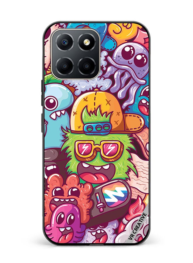 VR CREATIVE Protective Case Cover For Honor X6 Graphitti Design Multicolour - Image 1