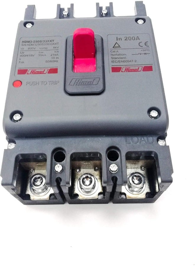 Himel 3-Pole MCCB 200A Circuit Breaker - Image 3