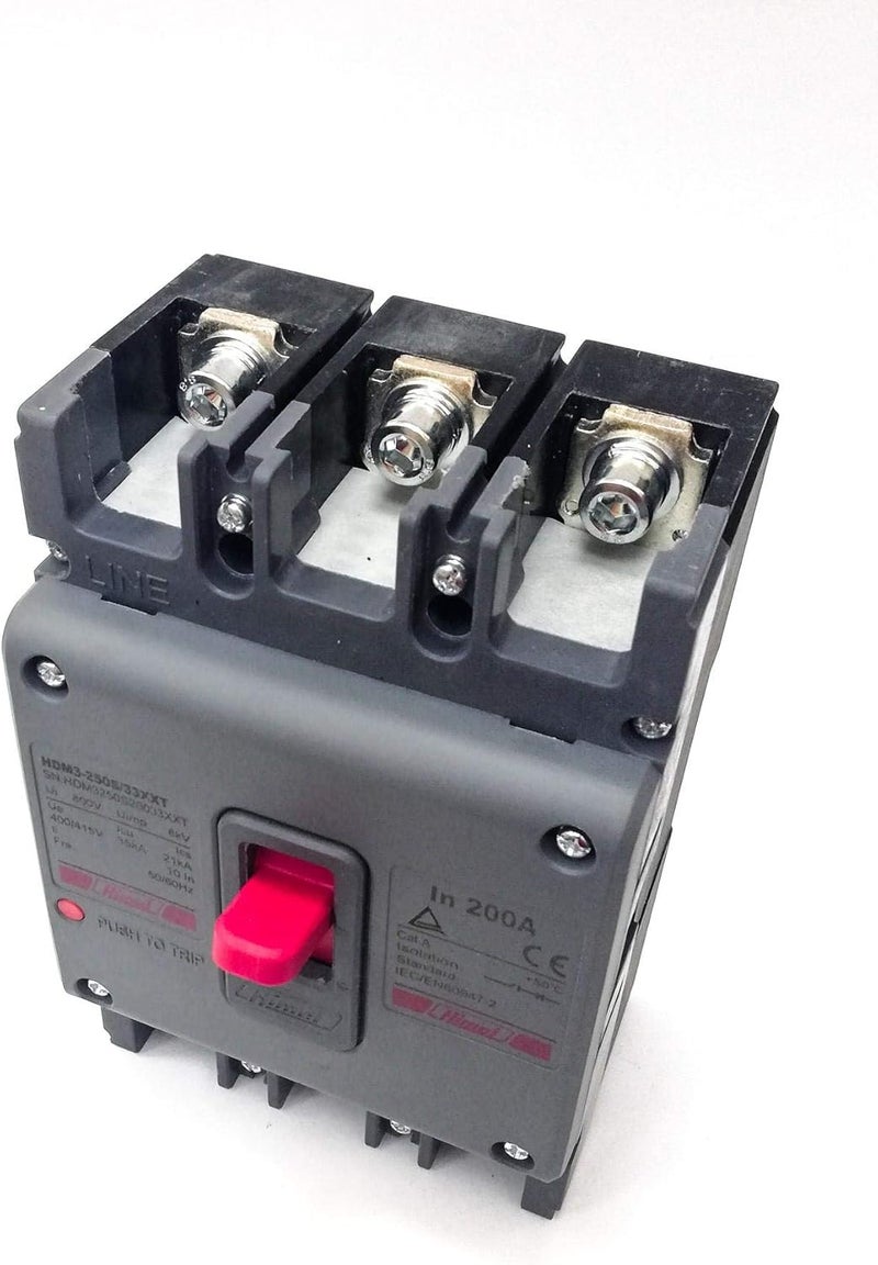 Himel 3-Pole MCCB 200A Circuit Breaker - Image 2