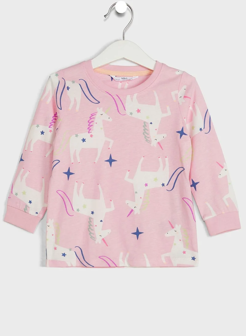 Marks & Spencer Kids 2 Pack Unicorn Pyjama Set