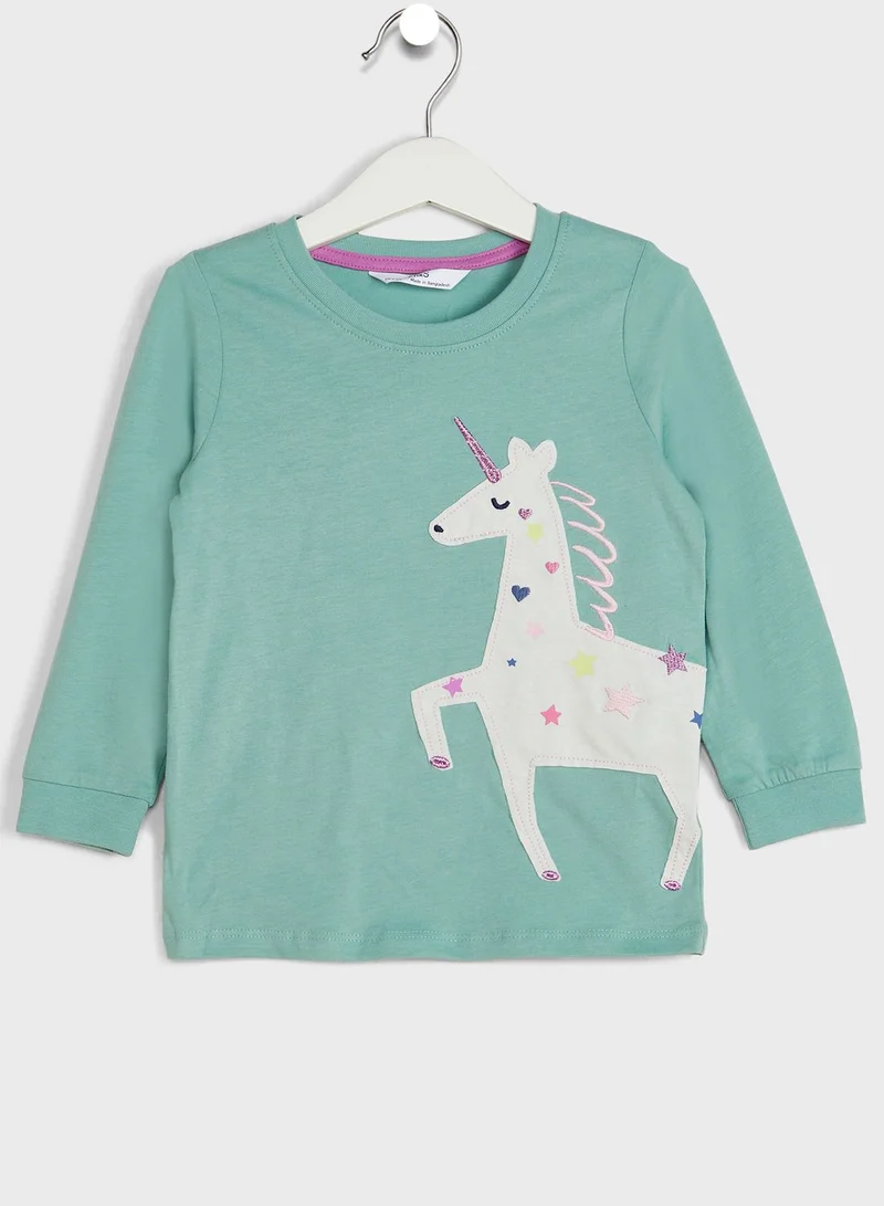 Marks & Spencer Kids 2 Pack Unicorn Pyjama Set