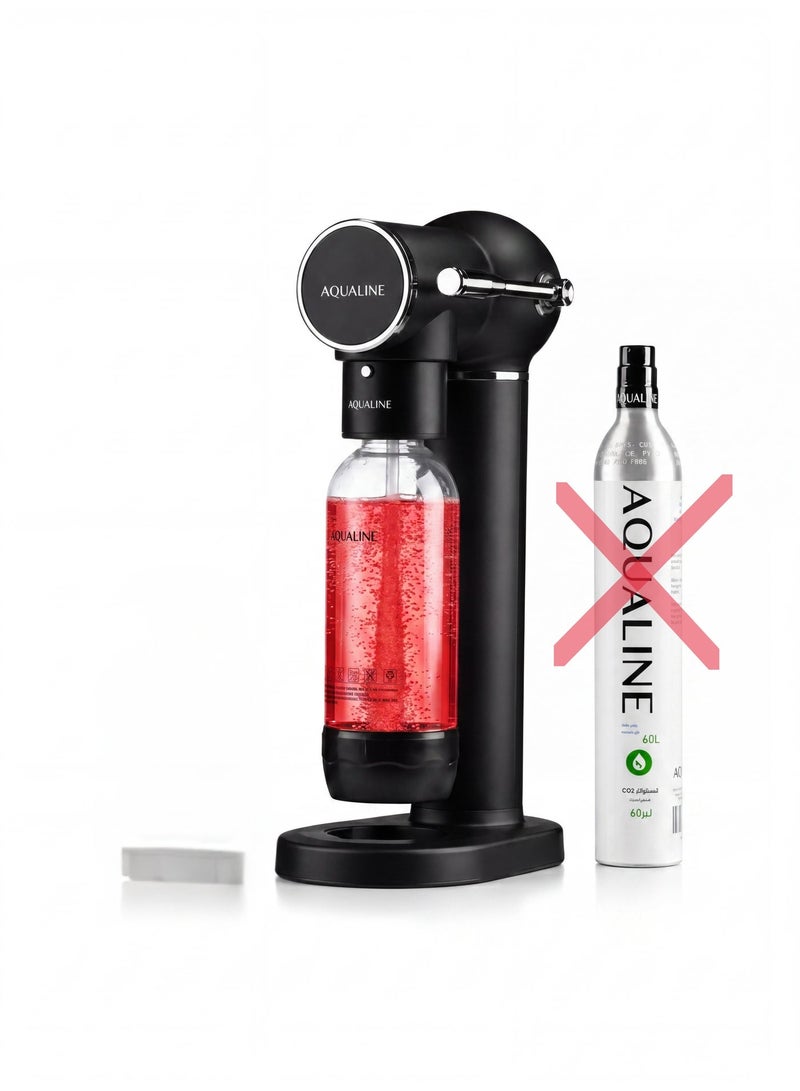 AQUALINE ESSENCE PRO Soda Maker | Sparkling Water Maker | Sparkle Any Drink | Standard Kit | Fizz Infuser Technology | CO₂ Cylinder Not Included | Black - Image 2