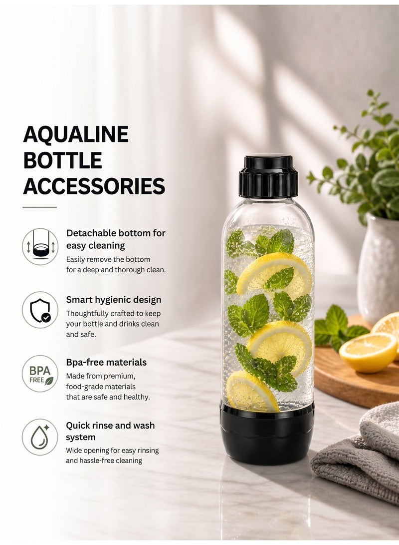 AQUALINE ESSENCE PRO Soda Maker | Sparkling Water Maker | Sparkle Any Drink | Standard Kit | Fizz Infuser Technology | CO₂ Cylinder Not Included | Black - Image 5