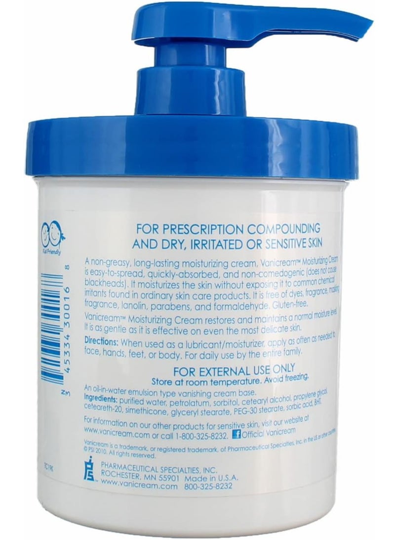 Vanicream Vanicream Moisturizing Skin Cream W/PUMP 16 OZ 453 gm  - Image 3