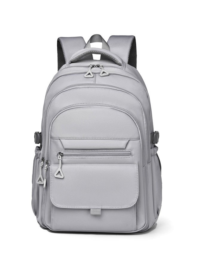 15.6 Inch Laptop,Multi - Pocket Backpack, Large - Capacity Travel & Daily Commute Bag, Ideal for School & Outdoor Trips (Grey) - Image 3
