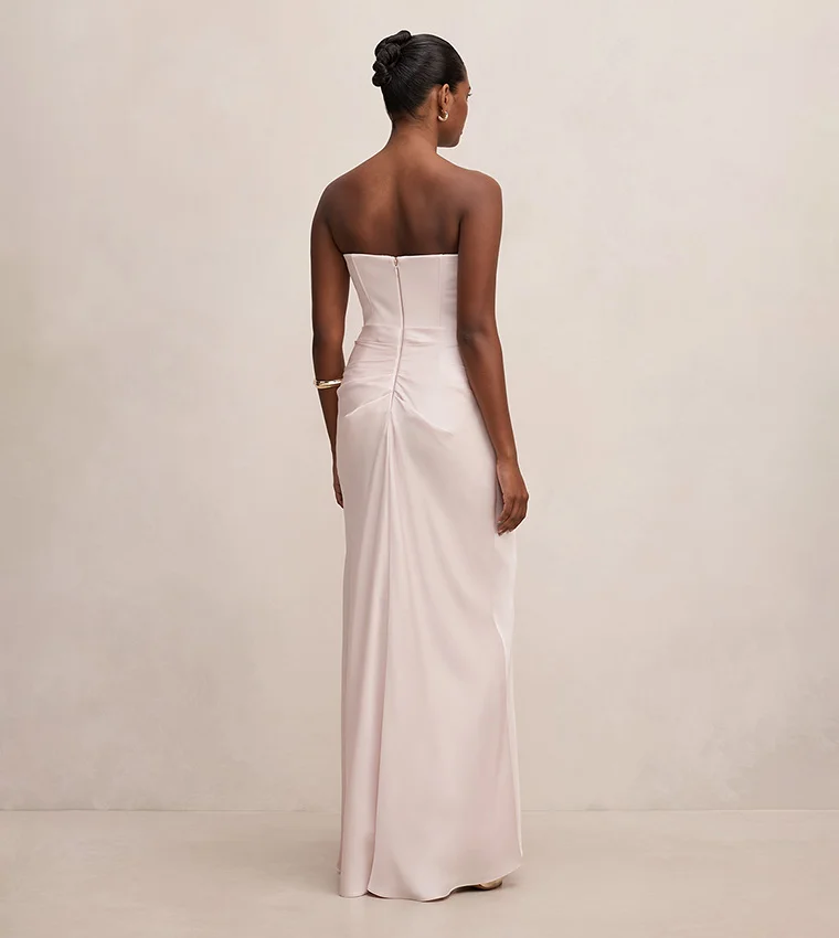 فورايفر نيو Isra Petite Drape Strapless Maxi