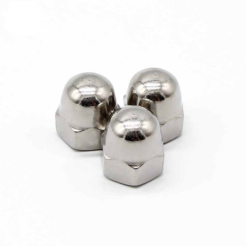 RELY+ Rely Pcs25 M4 Thread Dome Head Cap Nut Stainless Steel 304 Top Nut Hex Dome Head Acorn Nut or Crown head for Vehicle Tyre DIY projects Vehicle Furniture or Home Improvement  - Image 4