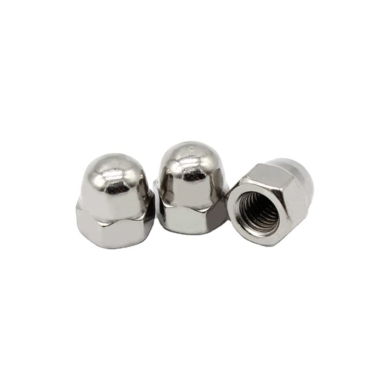 RELY+ Rely Pcs25 M4 Thread Dome Head Cap Nut Stainless Steel 304 Top Nut Hex Dome Head Acorn Nut or Crown head for Vehicle Tyre DIY projects Vehicle Furniture or Home Improvement  - Image 5