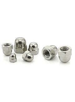RELY+ Rely Pcs25 M4 Thread Dome Head Cap Nut Stainless Steel 304 Top Nut Hex Dome Head Acorn Nut or Crown head for Vehicle Tyre DIY projects Vehicle Furniture or Home Improvement  - Image 1