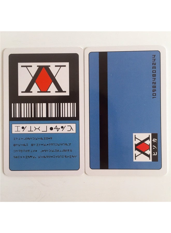Full-time Hunter License Card HUNTERxHUNTER Kioso Kulolo Kola Cosplay-Color:One Star License Sisso (Blue)  - Image 1