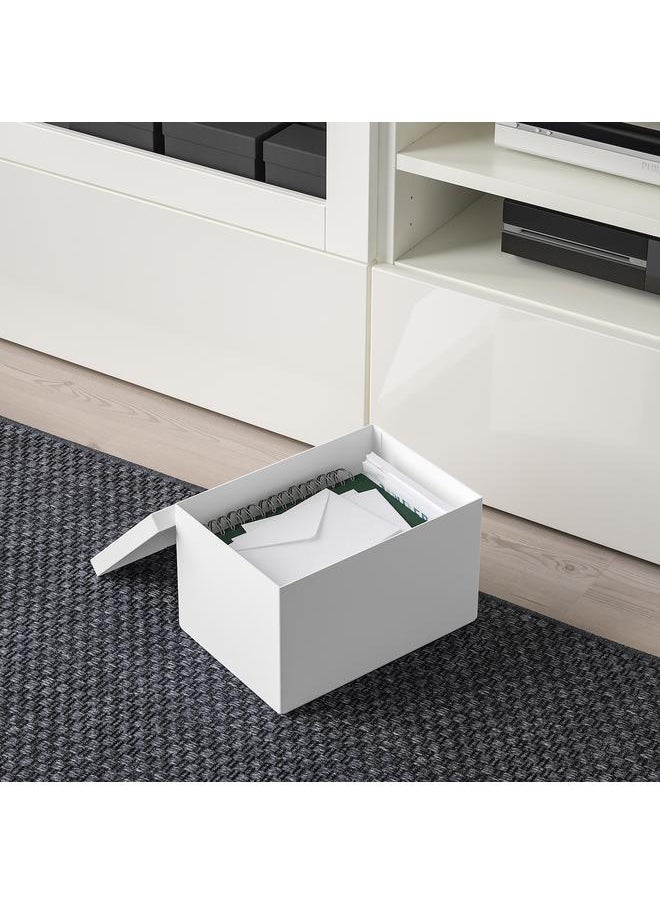 Beauenty Storage box with lid, white, 18x25x15 cm  - Image 3