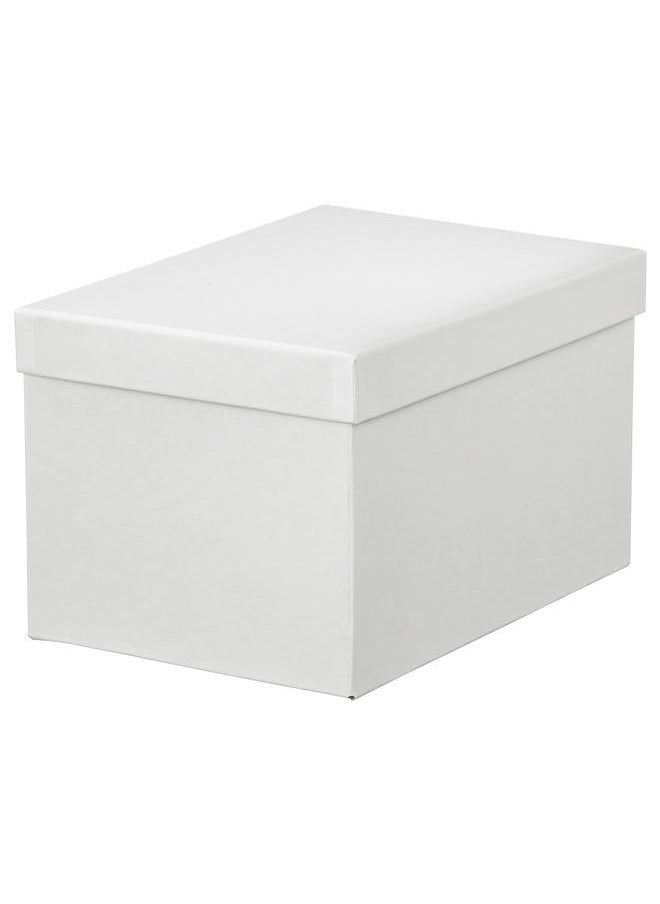 Beauenty Storage box with lid, white, 18x25x15 cm  - Image 1