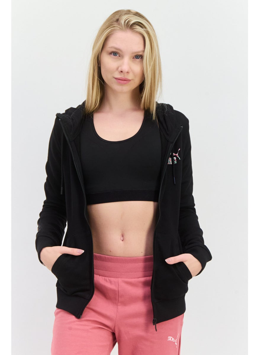 PUMA Women Regular Fit Long Sleeves Outdoor Sweatshirt, Black  - Image 1