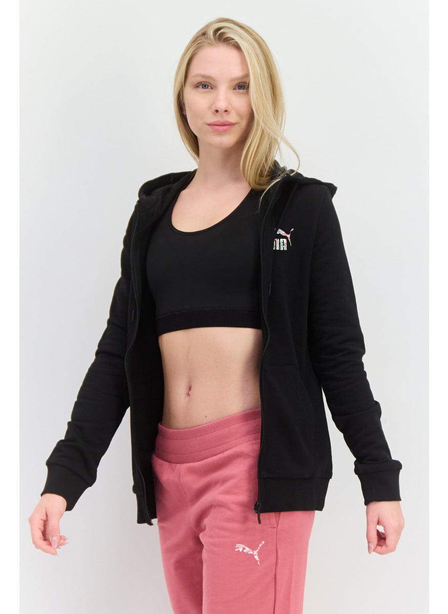 PUMA Women Regular Fit Long Sleeves Outdoor Sweatshirt, Black  - Image 3