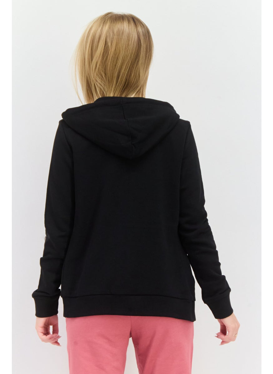 PUMA Women Regular Fit Long Sleeves Outdoor Sweatshirt, Black  - Image 2