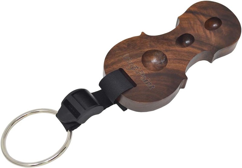 KingPoint Hardwood Cello Endpin Non-slip Stop Holder Rest Anchor Protector Pad Cello Antiskid Device with Straps (Black Walnut) - Image 2
