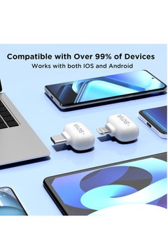 BOYA Mini-13 Wireless Microphone for iPhone/Android/PC/Tablets with USB C/Lightning Plug, MFi Certified, Noise Reduction, AI Voice Changer, 30H Battery Life with Charging Case for Video Recording Podcast  - Image 4