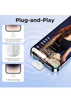 BOYA Mini-13 Wireless Microphone for iPhone/Android/PC/Tablets with USB C/Lightning Plug, MFi Certified, Noise Reduction, AI Voice Changer, 30H Battery Life with Charging Case for Video Recording Podcast  - Image 5