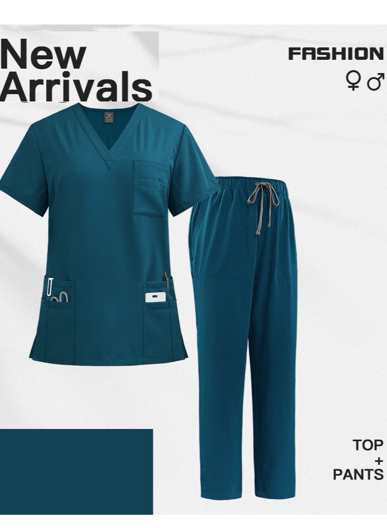 NiaaHinn Medical Scrub Suit Surgical Gown Suit Doctor Nurse Suit - Image 3
