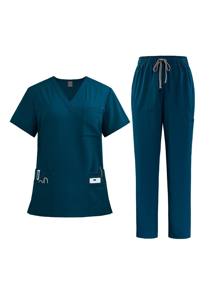 NiaaHinn Medical Scrub Suit Surgical Gown Suit Doctor Nurse Suit - Image 1