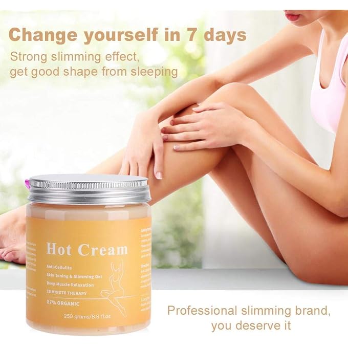 MQUPIN Anti Cellulite Cream 250g,Hot Cream,Slimming Cream,Fat Burning Cream,Organic body slimming cream,Natural Cellulite Treatment Cream for Tightening Skin,Tummy, Abdomen,Legs, Arms, Buttocks and Waist - Image 3