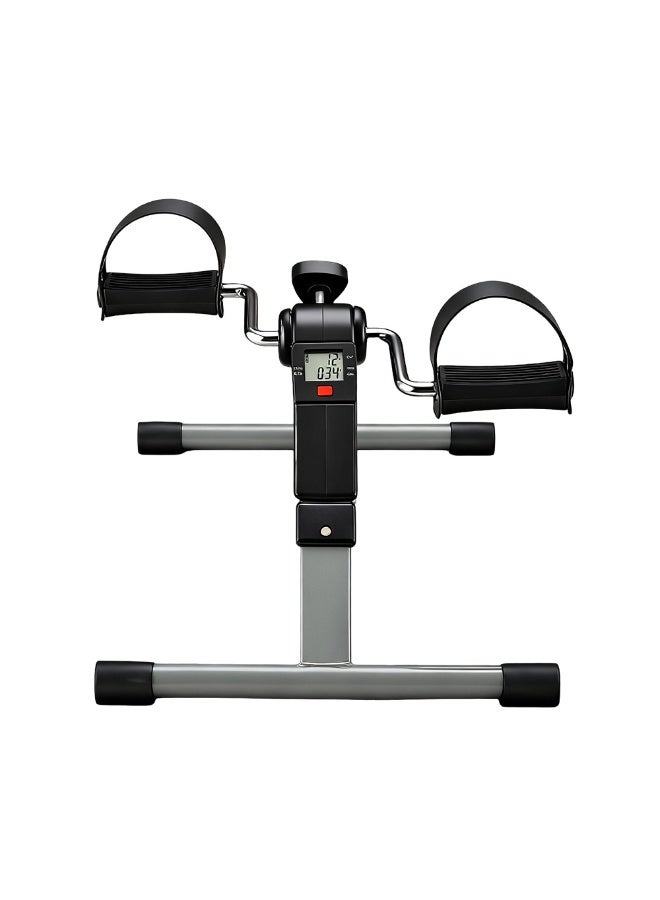 Foldable Mini Pedal Exerciser With LCD Monitor, Portable Under Desk Arm Leg Cycle Bike For Office Home Cardio Workout - Image 1