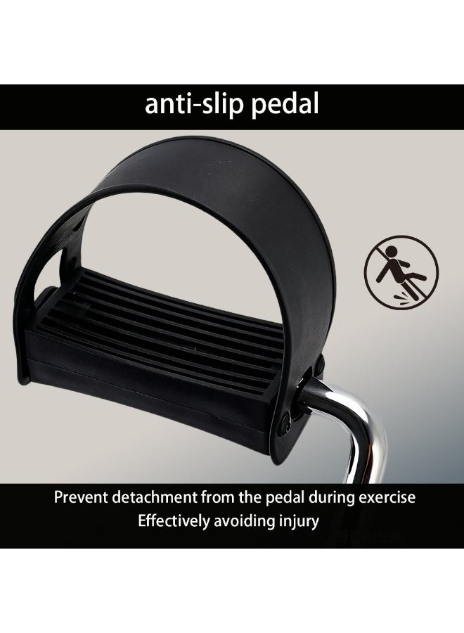 Foldable Mini Pedal Exerciser With LCD Monitor, Portable Under Desk Arm Leg Cycle Bike For Office Home Cardio Workout - Image 3