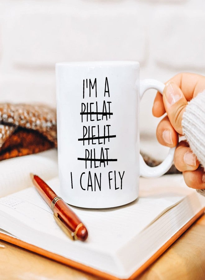 Aurahouse Funny Pilot Aviation Gifts for Men Women-I Can Fly Mug 11oz, Aircraft Pilot Present for Kids Boys Airplane Lover, Pilots Birthday Graduation Gift, Father's Day Christmas Gift Cup - Image 2