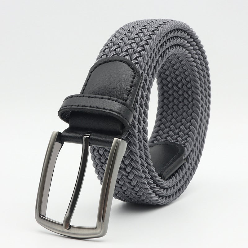 Stretch Woven Belt Casual Men'S Belt Korean Version Of Joker Ladies Canvas Belt Generation - Image 1