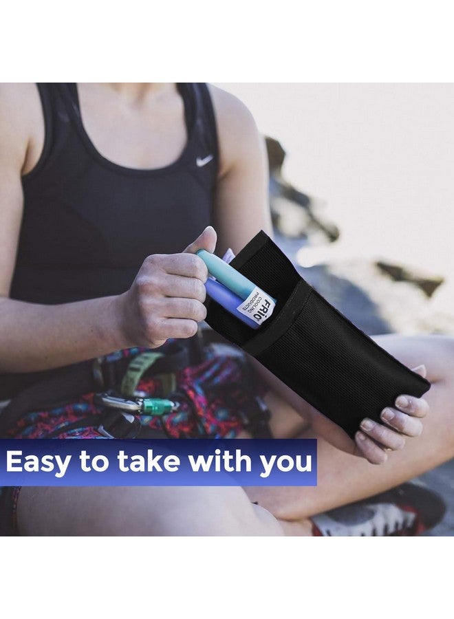 FRIO ® ديو: محفظة سفر لتبريد الأنسولين (أسود) لمرضى السكري مصنوعة في المملكة المتحدة - بدون أكياس ثلج، مرة أخرى أبداً! - Image 2