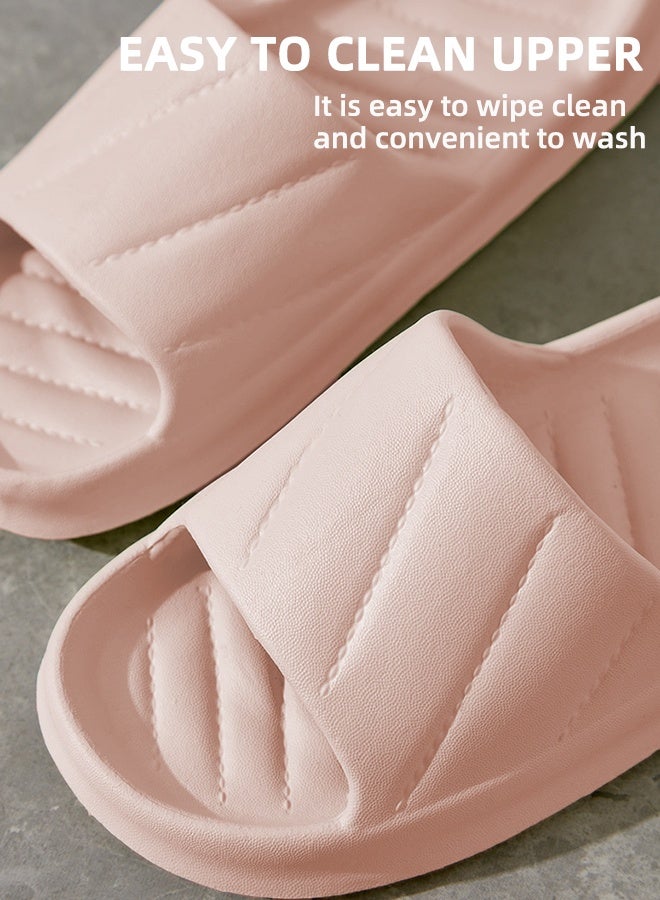 Cloud-Like Cushioned Women's Universal Slippers - Non-Slip Indoor/Outdoor Sandals For Summer, Home, Bathroom And Casual Wear, Size 36-37 Pink  - Image 5