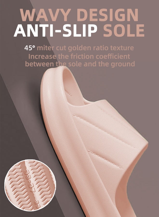 Cloud-Like Cushioned Women's Universal Slippers - Non-Slip Indoor/Outdoor Sandals For Summer, Home, Bathroom And Casual Wear, Size 36-37 Pink  - Image 2
