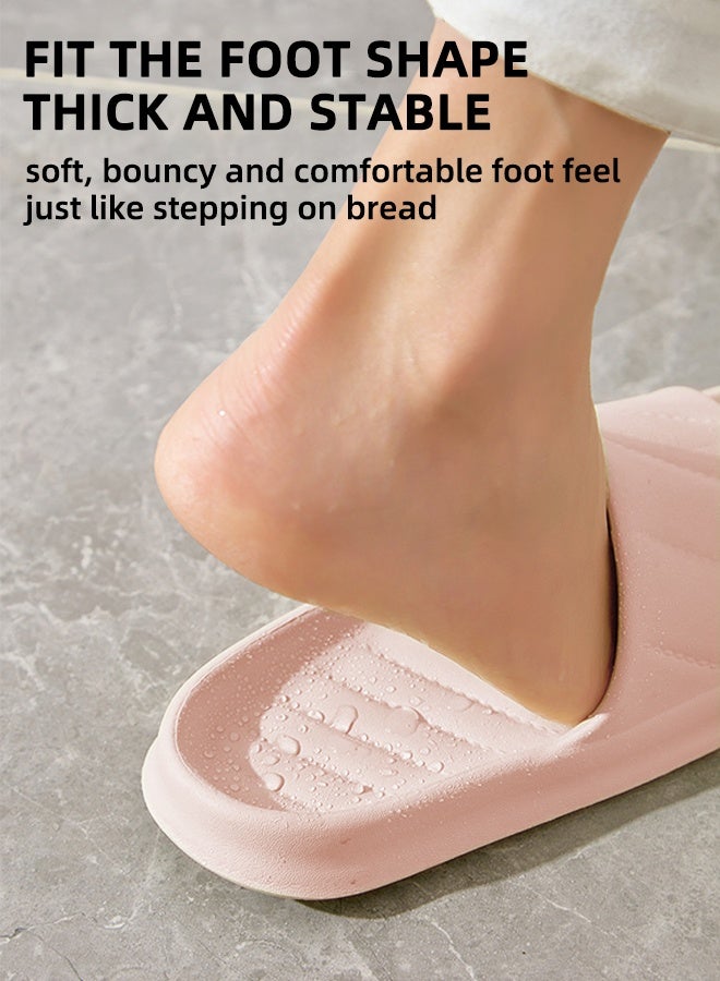 Cloud-Like Cushioned Women's Universal Slippers - Non-Slip Indoor/Outdoor Sandals For Summer, Home, Bathroom And Casual Wear, Size 36-37 Pink  - Image 4