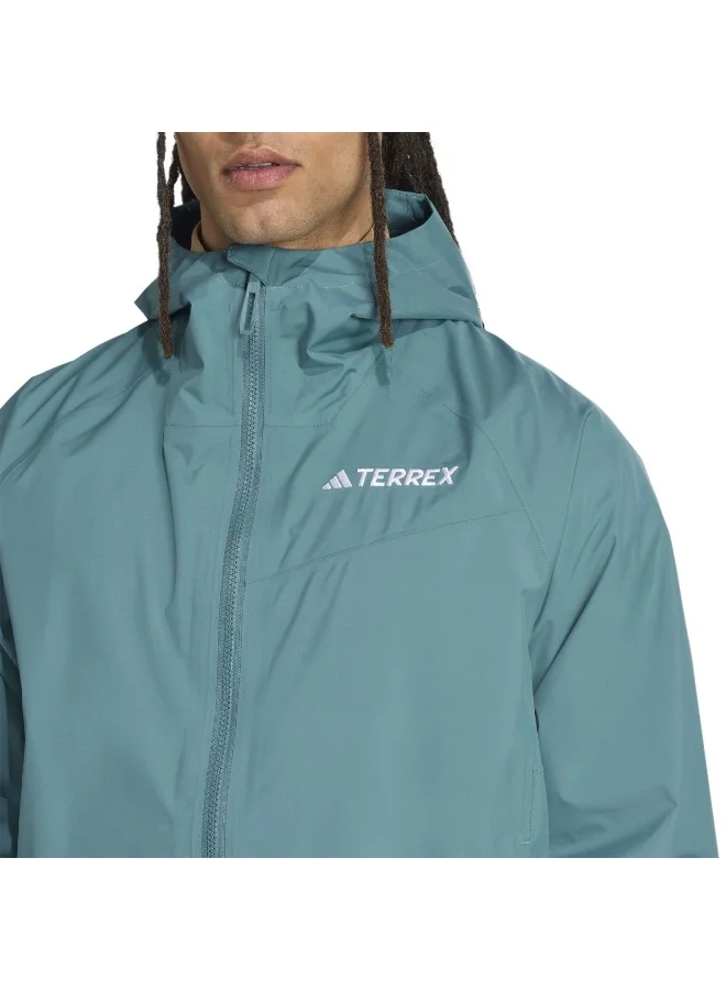 Adidas Multi 2L Rain J Green Jacket (Technical) Jackets For Men