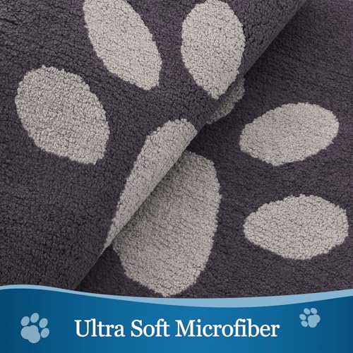 Buganda Dog Door Mat for Muddy Paws, Absorbent Dirt Trapper Washable Indoor Doormats, Non Slip Low-Profile Mud Mat for Dogs, Front Entrance Doormat for Inside Floor (30x20 Inches, Dark Grey) - Image 3
