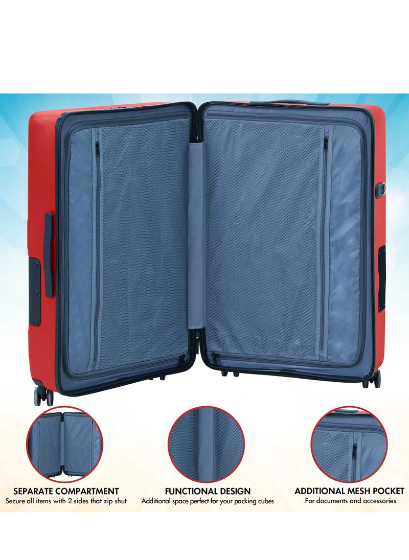 TACH - Connectable Luggage 28" Large Size Spinner Luggage with TSA Locks Hard Shell Patented Built-In Connecting System Easily Links 6 Bags - Image 1