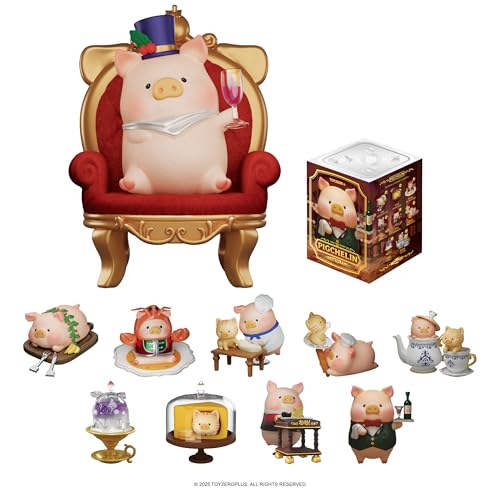 TOYZERO + Store TOYZERO Lulu The Piggy Blind Box Figures Pigchelin Restaurant Series Blind Boxes Mystery Box Cute Figurines Collectible Toys Home Desk Decorations Holiday Birthday Gifts Single Box - Image 1