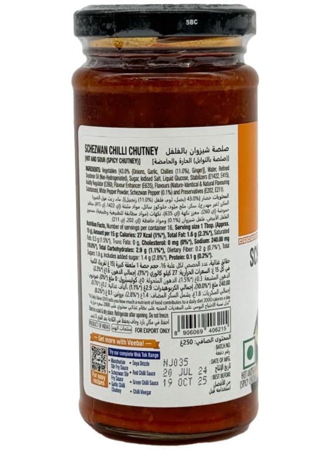 Veeba Schezwan Chilli Chutney 250g - Image 2