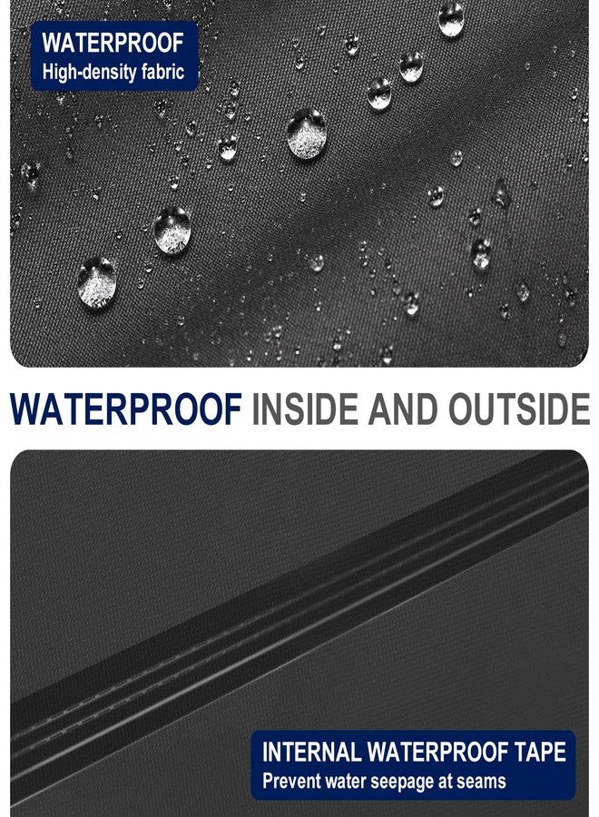 bruwaa Griddle Grill Cover for Blackstone 22 inch and 17 inch with Hood and Stand, 600D Heavy Duty Waterproof UV Resistant Rip-Proof Material Griddle Cover - Black(Cover Only) - Image 4