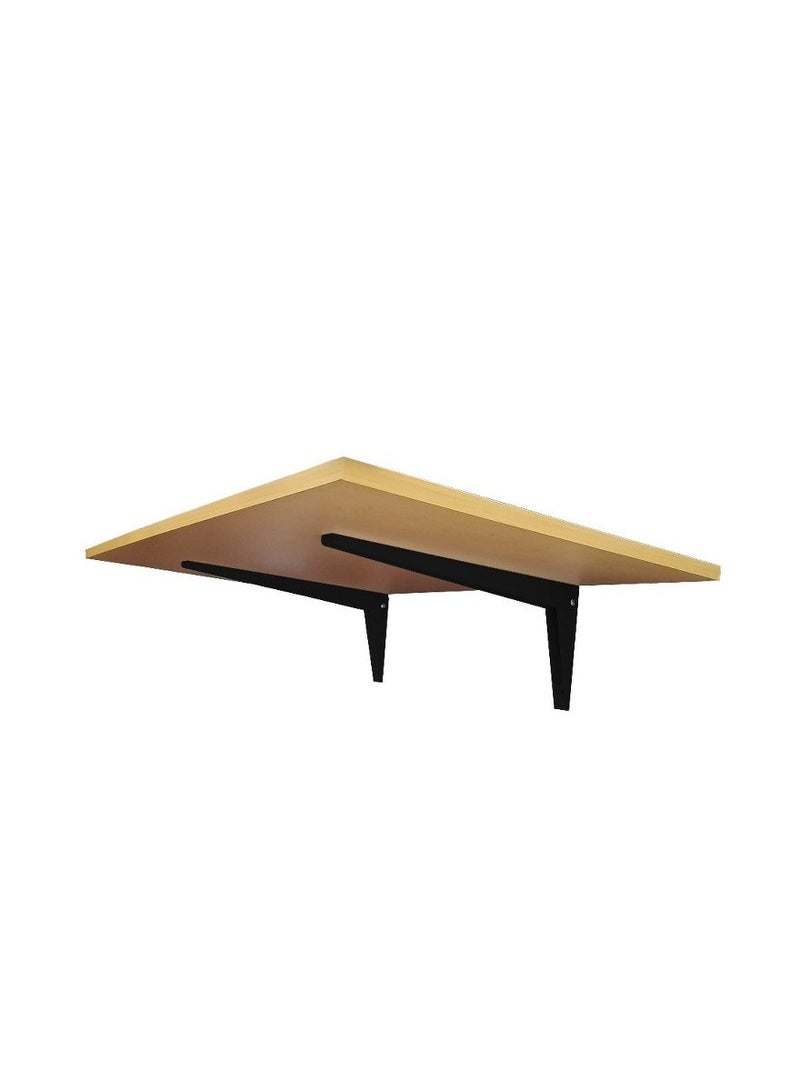 Home Gallery Wall Mounted folding Drop Leaf Desk Beige - Image 2