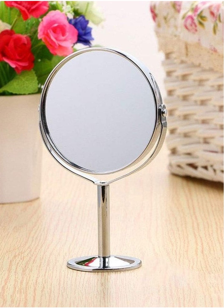 co arma - Set of 3 Small Double Sided Mirror with Stand for Vanity and Makeup 360 Degree Rotatable - Image 1
