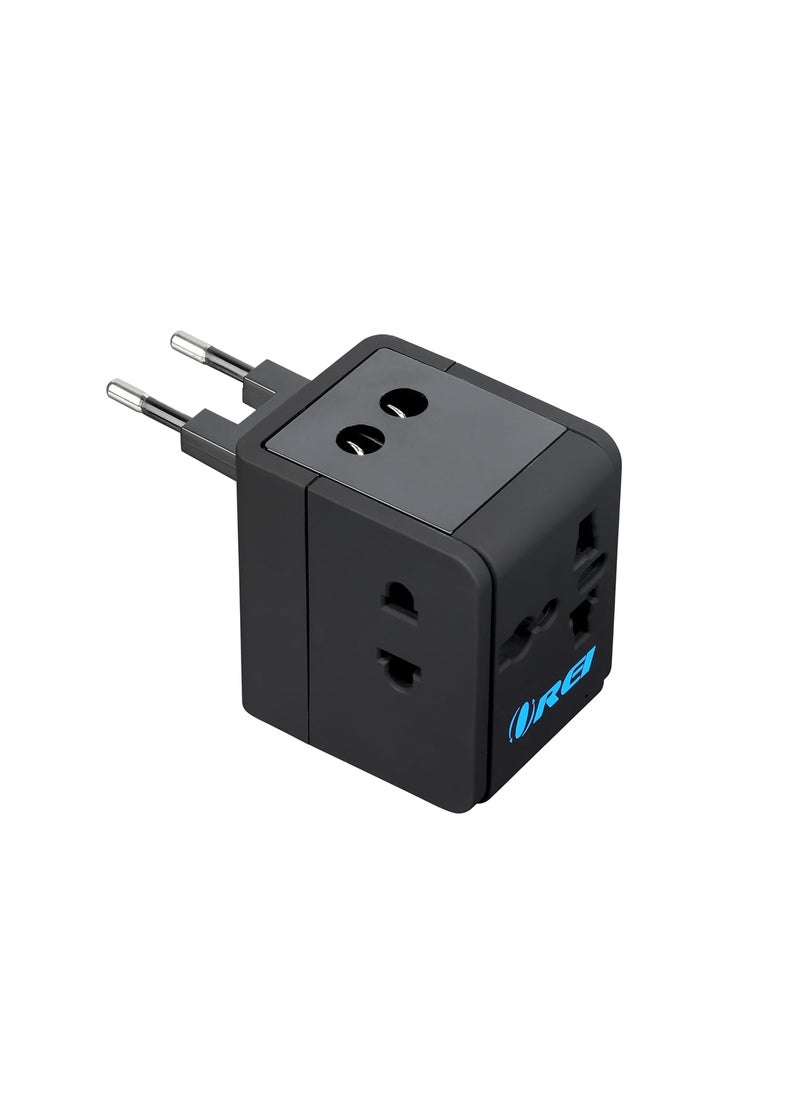 OREI OREI Universal Travel Adapter with 2 USB Ports 3 in 1 Universal Charger International Travel Adapter for Cell Phones Tablets Camera for Travelers to US Europe UK More 2 Pack  - Image 5