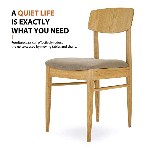 Volo 80 Pieces Self-Sticking Felt Pads – Non-Skid Furniture Floor Protectors, Noise Reduction Bumpers, Anti-Scratch Cushion Pads for Chairs, Tables & Home Furniture (Beige) - Image 5