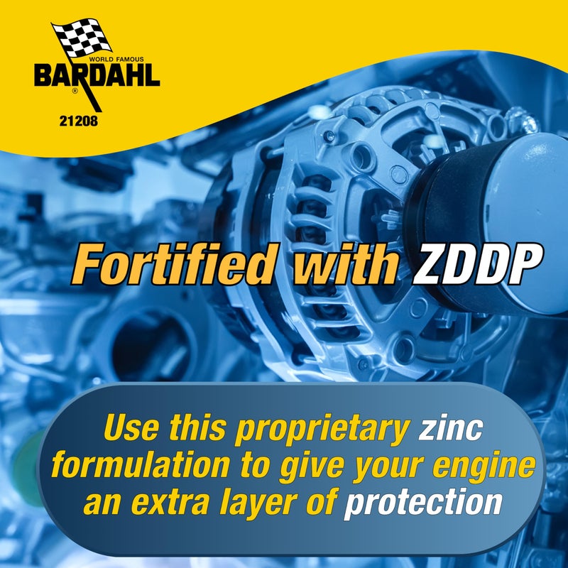 Bardahl 21208 Engine Protection Motor Oil Additive - Zinc Engine Restore & Oil Burning Guard - Oil Treatment Designed to Lubricate & Reduce Wear on Older Cars & High Mileage Engines - 12 oz (1 Pack) - Image 3