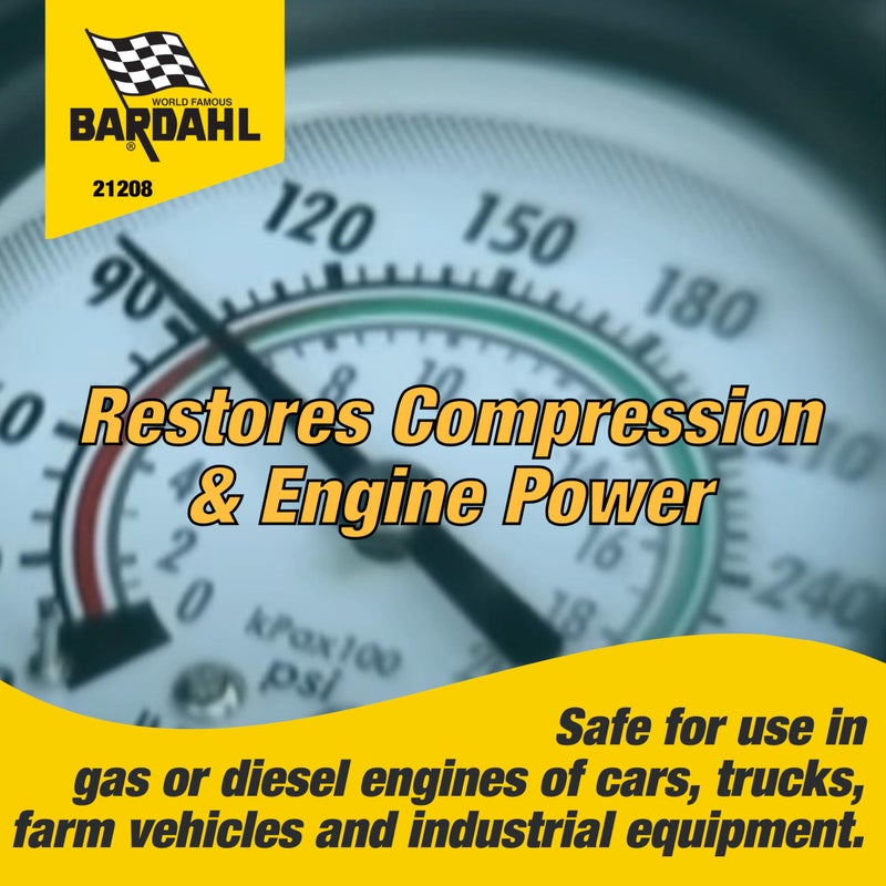 Bardahl 21208 Engine Protection Motor Oil Additive - Zinc Engine Restore & Oil Burning Guard - Oil Treatment Designed to Lubricate & Reduce Wear on Older Cars & High Mileage Engines - 12 oz (1 Pack) - Image 4