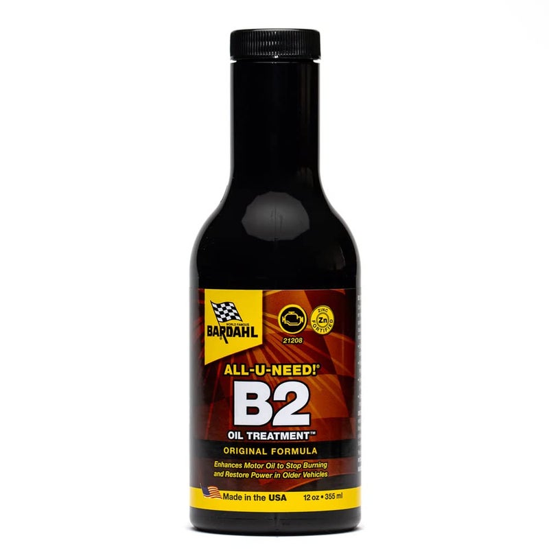 Bardahl 21208 Engine Protection Motor Oil Additive - Zinc Engine Restore & Oil Burning Guard - Oil Treatment Designed to Lubricate & Reduce Wear on Older Cars & High Mileage Engines - 12 oz (1 Pack) - Image 1
