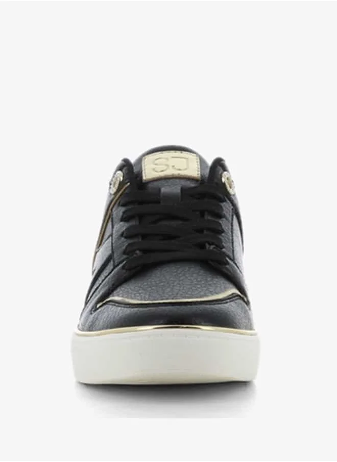 SJ Women's Lace-Up Low Ankle Sneakers